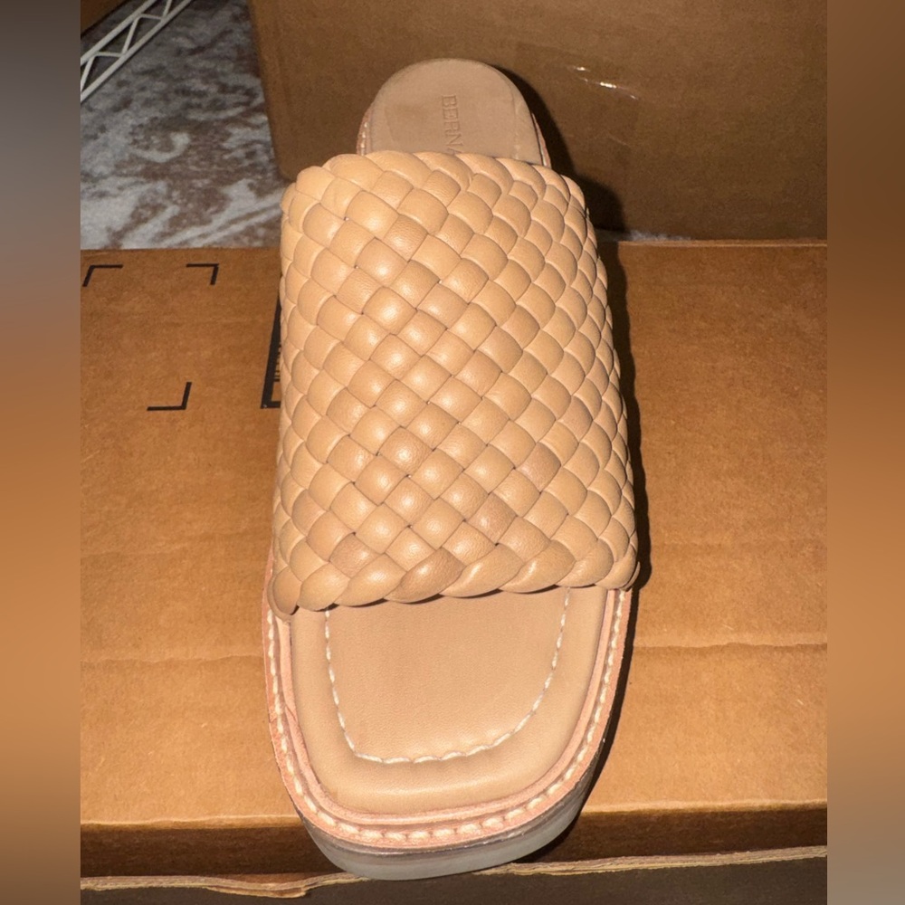 Bernardo Tan Woven Leather Mule - Picture 5 of 9